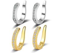 OIXYAZ Generico orecchini a clip per orecchie,Correttore per orecchie a sventola,Orecchini per orecchie a sventola,correttori per orecchie, non perforanti,senza foro, portatili e regolabili