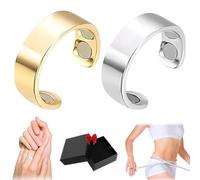 OIXYAZ Sömni Anello da Donna per la menopausa，Migliora la qualità del Sonno e allevia Lo stressConfezioni Regalo (Oro e Argento)