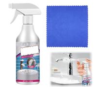 OIXYAZ Stain Cleaner,Bathroom descaler Schiuma,Rimuove efficacemente Le Macchie ostinate,Adatto per vasche da Bagno, WC, superfici in Vetro e rubinetti,Porta Un Asciugamano