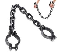 OIXYEY 1 Pezzi Accessori Per Manette Finte Di Halloween, Accessori Per Prigionieri, Manette E Catene Per Prigioni, Per Feste Di Cosplay, Halloween E Mascherate (88Cm*10Cm, B)