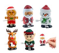 OIXYEY 5 Giocattoli A Molla Natalizi, 2026 Nuovi Giocattoli Molla, Giocattoli Molla Molla Babbo Natale, Pinguino, Pupazzo Di Neve, Alce, Piccoli Regali Per Il Calendario Dell'Avvento Per Bambini