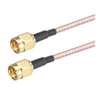 Oiyagai 2-Pack 20'' SMA Maschio a Maschio RG316 Cavo Coassiale di Estensione per Trasmissione Segnale RF - 15cm/5,91"