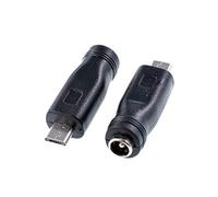 Oiyagai 2 Pezzi Adattatore di Ricarica DC 5.5 x 2.1mm Femmina a Micro USB Maschio per Cellulare e Tablet