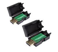 Oiyagai 2 Pezzi Adattatore HDMI Maschio per Saldatura al Terminale, Scheda di Sblocco per Riparazione del Cablaggio