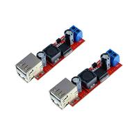 Oiyagai 2 Pezzi Modulo Convertitore Buck Regolatore di Tensione Step Down da 6-40V a 5V 3A con Doppia Porta USB di Uscita