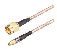 Oiyagai 2 pz RG316 Cavo Jumper SMA Maschio a MMCX Maschio con Linea di Collegamento RF Cavo Coassiale Coassiale Antenna Cavo di Prolunga Adattatore Jumper (15 cm/5.9")