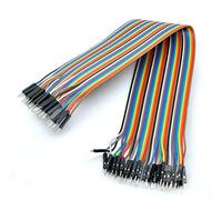 Oiyagai 2 Set/80 Pezzi Fili Jumper Dupont 30 cm/11,8 in Maschio a Maschio per Arduino Raspberry PI