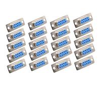 Oiyagai 20pcs DB9 Maschio 9Pin Pc Accessori Adattatore connettore Blu, Tipo a saldare