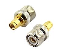 Oiyagai 2pcs RF Coax Adattatore SMA maschio a SO239 femmina UHF Jack SO-239 connettore del cavo dell'antenna