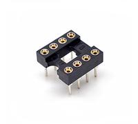 Oiyagai 30 Pezzi Adattatore Socket DIP IC 8 Pin Passo 2,54 mm, Fori Rotondi per Saldatura su PCB, Supporto per Progetti Elettronici e Riparazioni
