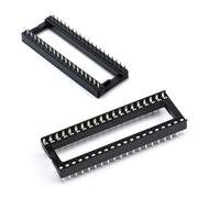 Oiyagai 30 Pezzi Zoccolo IC DIP 40 Pin - Passo 2,54 mm, 2 File Larghe, Tipo a Saldare, Adattatore per Chip e Progetti Elettronici