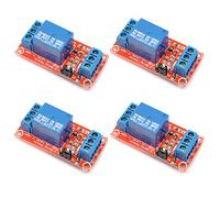 Oiyagai 4 Pezzi Modulo Relè 1 Canale 24V con Optoisolatore, Trigger Alto/Basso, Scheda Relè 10A per PLC, Automazione Industriale, Arduino e Controllo Microcontrollori