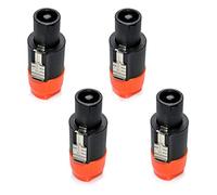 Oiyagai 4 Pezzi Spina per Altoparlante Twist Lock 4 Poli Compatibile con Neutrik Speakon NL4FC, NL4FX, NLT4X, NL2FC