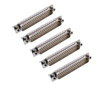 Oiyagai 5 Pezzi Adattatore Cavo VGA, Connettore Maschio DB37 a 2 File con Vite di Blocco, Sostituzione, Bianco