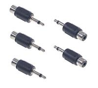 Oiyagai 5 Pezzi Adattatore Connettore 3.5mm Mono Maschio a RCA Femmina