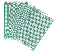 Oiyagai 5 Pezzi PCB Universale 8×12 cm Doppia Faccia - Basetta Millefori in Rame FR4 per Saldatura, Test, Prototipazione e Progetti Elettronici Fai-da-Te