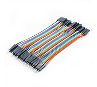 Oiyagai 5 Set/200 Pezzi Cavo Dupont Ponticello 10 cm/3,9 Pollici, Maschio a Femmina, per Arduino Raspberry Pi Fai da Te