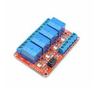 Oiyagai Modulo Relè a 4 Canali DC 24V con Optocoppia per Arduino