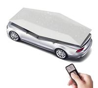 Oiyekntd Ombrello Parasole Multifunzionale per Auto, Copertura Automatica per Tenda da Auto, Posto Auto Mobile Pieghevole con Telecomando, Tenda da Sole per Tetto Auto per la Maggior Parte Grey-5m