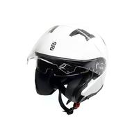 OJ Casco Jet Scatto Moto e Scooter Bianco L