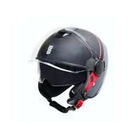 OJ Casco Moto e Scooter - VIAGGIO GREY/RED STRIPE (L)