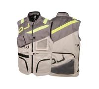 OJ Gilet multiuso ADAPT 2 in poliestere grigio, con ampie tasche e spazio per sacca idrica (IT, Testo, 5XL, 6XL, Regular, Regular, Grigio)
