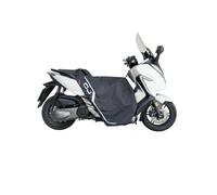 OJ Maxi Fast Pro Coprigambe Scooter Antipioggia Termico, Nero | Poliestere antipioggia, imbottitura termica fissa, inserti riflettenti, montaggio rapido a cinghie, uso invernale città