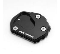 OJAMWXZU Piastra Cavalletto Moto per H&Onda NC 750 NC750/S NC750X NC750D Integra Accessori per Moto Cavalletto Laterale Estensione Cavalletto Piastra di Estensione(A Black)