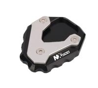 OJAMWXZU Piastra Cavalletto Moto per H&Onda NX500 NX 500 NX400 NX 400 2024-2025 Moto CNC Cavalletto Piede Cavalletto Laterale Estensione Pad Piastra di Supporto(Black-NX500)