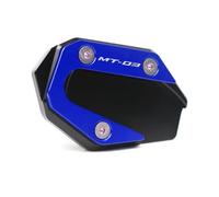 OJAMWXZU Piastra Cavalletto Moto per Y&AMAHA MT-03 MT03 MT 03 25 MT-25 MT25 2015-2018 2017 CNC Cavalletto Laterale Supporto Estensione Piastra Ingrandisci(MT-03 Blue)