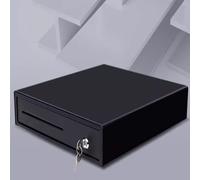 OJHFJMGH Cassetto portadenaro per supermercati, Cassetto for registratore di Cassa for Contanti Quadrato Cassetta for con Vassoio for Denaro e Serratura Registratore for Piccole Imprese