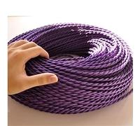 OJHFJMGH Cavi Intrecciati ， 2 Core * 0,75 mm for luci Pendenti Multicolore 1-10 m(Purple,2m)