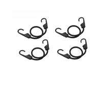 OJHFJMGH Cinghia a cricchetto， 2/4/6 Pezzi di Corda Elastica con Gancio for Bagagli, Cinghia for carico motociclette, Fascio, Strumento Fissaggio Elastico(60cm Black 4pcs)