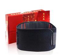 OJHFJMGH Cintura di Sostegno Lombare, Terapia Magnetica autoriscaldante for Uomini e Donne Allevia Il Dolore e previene lesioni Supporto for la Parte Bassa della Schiena Nero(XL)