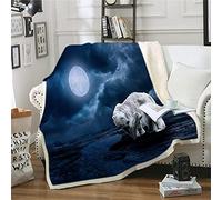 OJHFJMGH Coperta, Coperta Sherpa con Motivo a Orso Polare, Coperta in Pile, Coperte for divani, Super Calda(150 cm x 200 cm)