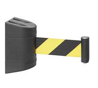 OJHFJMGH Corda per Transenne, Barriera di Sicurezza for Code con Nastro Retrattile, montata a Parete, Custodia in ABS, for Il Controllo della Folla, parcheggio Esterno(B)