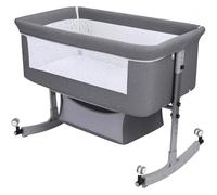OJHFJMGH Culle per Bambini, Culla for Bambini, Culla for Dormire sul Comodino, Culla con Ampia curvatura, Culla da Comodino Regolabile in Altezza con zanzariera for Neonato