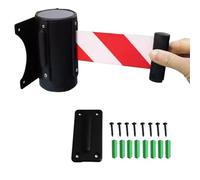 OJHFJMGH Nastro barriera Retrattile, con Accessori, barriera a Muro for Il Controllo della Folla con Cintura in Nylon da 5 m, Funziona in Qualsiasi Condizione atmosferica(D)
