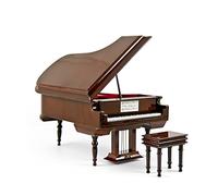 OJHFJMGH Sofisticato pianoforte a coda musicale in miniatura a 18 note