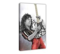 OJHTDB Eddie Van Halen 1978 Limited, poster su tela, decorazione artistica da parete per soggiorno e camera da letto, 20 x 30 cm