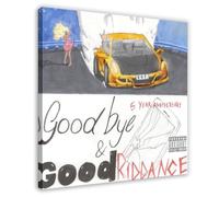 OJHTDB Juice Wrld Goodbye & Good Riddance - Stampa artistica da parete con album musicali, decorazione artistica da parete, per soggiorno e camera da letto, 70 x 70 cm