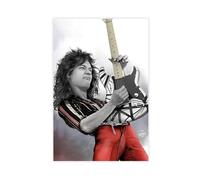 OJHTDB Poster su tela di Eddie Van Halen 1978, decorazione artistica da parete per soggiorno, camera da letto, 30 x 45 cm