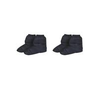 OJREEUB 1 paio di pantofole invernali in piuma, scarpe a stivaletto per la pesca all'aperto, colore nero, 30 cm, Set da 2 pezzi, 30 cm, colore: nero, 30cm