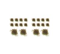 OJREEUB 2 set di 10 fiori in miniatura per modellismo architettonico paesaggio decorazione rosso, 2 cm ~ 3 cm