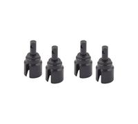OJREEUB 2 set di 2 pezzi di metallo differenziale coppa anteriore posteriore cane ossa parte per 1/14 16208 14301, nero, 12 x 23 mm