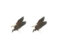 OJREEUB 2 set di animali uccelli figura aquila educativo da collezione per tavolino scrivania A