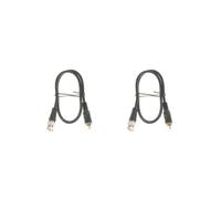OJREEUB 2 set di BNC maschio a RCA maschio coassiale RF Jumper BNC RCA cavo convertitore 0,5 metri
