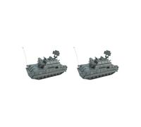 OJREEUB 2 set di kit di costruzione di veicoli 1/72 modello di serbatoio 4D per oggetti da collezione bomboniere per bambini, verde, 12,3 x 5,2 x 7,5 cm