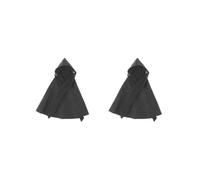 OJREEUB 2 set di mantello in tessuto scala 1:12 con cappello action figure vestiti per 6 pollici nero, 13,8 cm