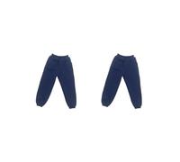OJREEUB 2 set di pantaloni della tuta in scala 1/6 per vestire soldati da 30,5 cm, colore blu scuro, lunghezza 17,5 cm